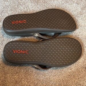 Vionic Dark Brown Flip Flops